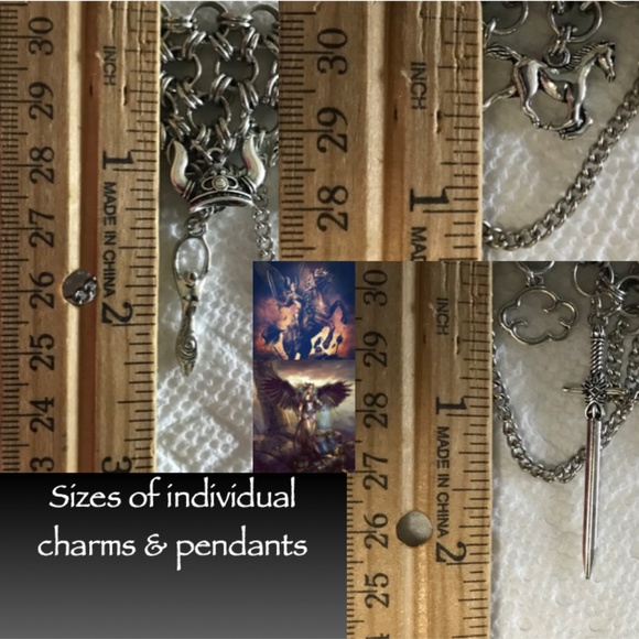 "Ride of the Valkyries #3" Handmade Gothic Warrior Silver Choker Necklace Viking - Picture 14 of 16